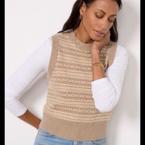 New Faherty Fair aisle Sweater Vest